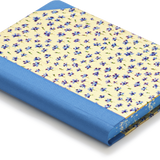 Extra-Thick "Composition Ledger" Notebook, Chiyogami Notebook, Gold Carnation