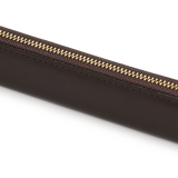 Chocolate Brown Leather Slim Pen Case