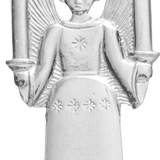 Angel with Candles Tin Ornament