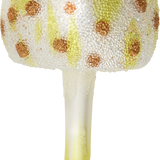Tall Yellow Mushroom Glass Ornament