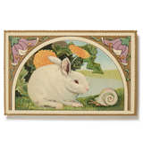 Choosing Keeping Embossed Nostalgic Postcards, Bunny and Snail