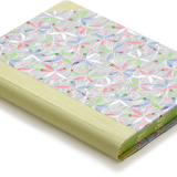 Extra-Thick "Composition Ledger" Notebook, Chiyogami Notebook, Starflower Grey