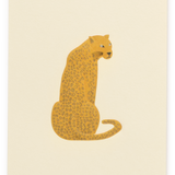 Mini Embossed Flat Card, Leopard