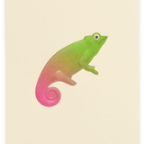 Mini Embossed Flat Card, Chameleon