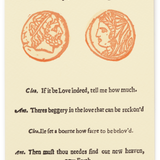 Shakespeare's Letterpress Greeting Card, Antony and Cleopatra