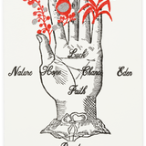Woodblock Hand of Hope Greeting Card