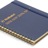 Spiral Bound Rollbahn Card Cover Notebook, Navy