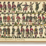 Embossed Nostalgic Postcard, Scottish National Emblems