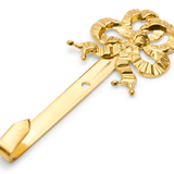 Stamped Brass Picture Hook, Small Ribbon