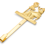 Stamped Brass Picture Hook, Sculptor