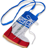 Embroidered Organza Moon Boot Bag