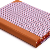 Extra-Thick "Composition Ledger" Chiyogami Notebook, Lilac Plaid
