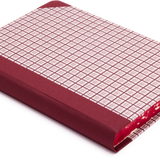 Extra-Thick "Composition Ledger" Chiyogami Notebook, Mauve Plaid