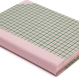 Extra-Thick "Composition Ledger" Chiyogami Notebook, Mint Green Plaid