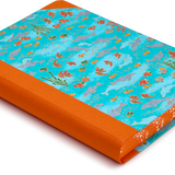 Extra-Thick "Composition Ledger" Chiyogami Notebook, Dolphins