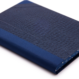 Extra-Thick "Composition Ledger" Notebook, Blue Leatherette
