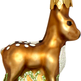 Mini Deer Glass Ornament