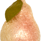 Frosted Blush Pear Glass Ornament