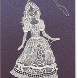 Starched Lace Hanging Ornament, Princess