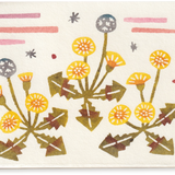 Katazome Greeting Card, Dandelions