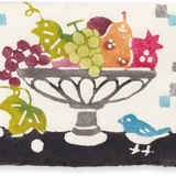 Katazome Mini Greeting Card, Fruit Basket