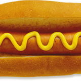 Faux Hot Dog Die Cut Postcard
