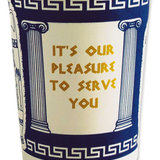 Faux Coffee Cup Die Cut Postcard