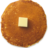 Faux Pancake Die Cut Postcard