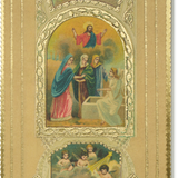 Embossed Christmas Choosing Keeping Postcard
