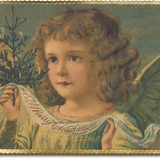 Embossed Christmas Choosing Keeping Postcard