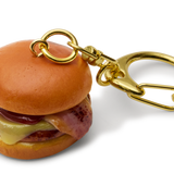 Faux Bacon Cheeseburger Keyring