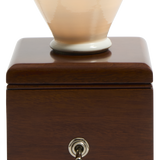 Rob Morter x Steve Harrison Lamp - French Polished Mahogany Cube