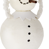 Papier-mâché Snowman with Cigar on Clip