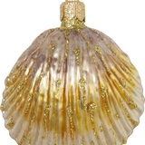 Copper Cockle Shell Glass Ornament