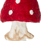 Papier-mâché Tall Red Mushroom with Skirt