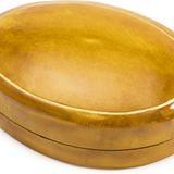 Oval Moulded Leather Box