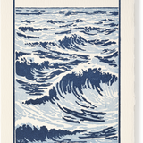 Letterpress Ocean Greeting Card