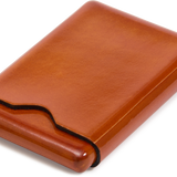 Orange Choosing Keeping Leather Card Holder