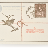 Letterpress Christmas Greeting Card, Registered Mail