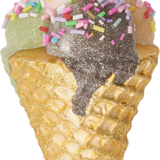 Ice Cream Cone Christmas Ornament