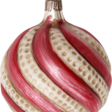 Candy Cane Stripes Glass Ornament
