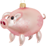 Pig Glass Ornament