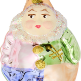 Pastel Clown Glass Ornament