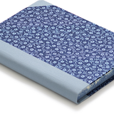 Extra-Thick "Composition Ledger" Notebook, Chiyogami Notebook, Small Blue Floral