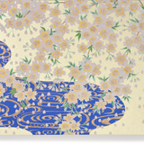 Matte Gold Blossoms over Water Greeting Card