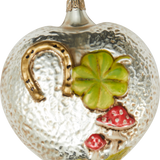 Lucky Heart Glass Ornament