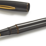 Platinum Brown Urushi Biwa-tame "Izumo" Tame-nuri Fountain Pen