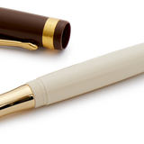 Brown and Ivory Kaweco Student 20s Retro Fountain Pen