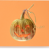 Engraved Jack-o'-lantern Greeting Card
