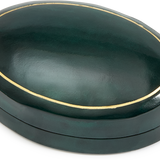 Oval Moulded Leather Box